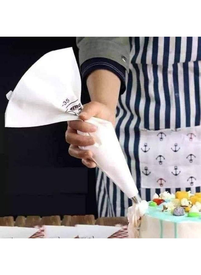 Stainless steel cake piping bag, 8 pieces - Image 2